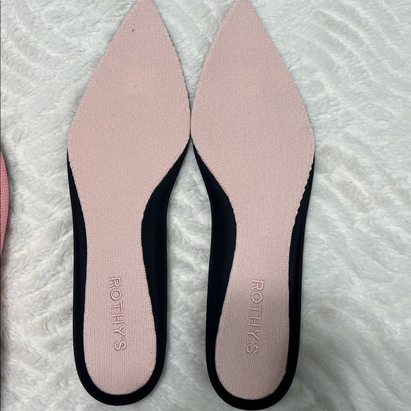 Rothy’s The Point II Flats Carnation Pink Size 9.5 Knit Pointed Toe New No Box - Picture 7 of 10